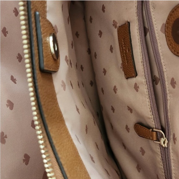 Kate Spade Jordyn Large Brown Leather Chain Shoulder Bag - Picture 7 of 10